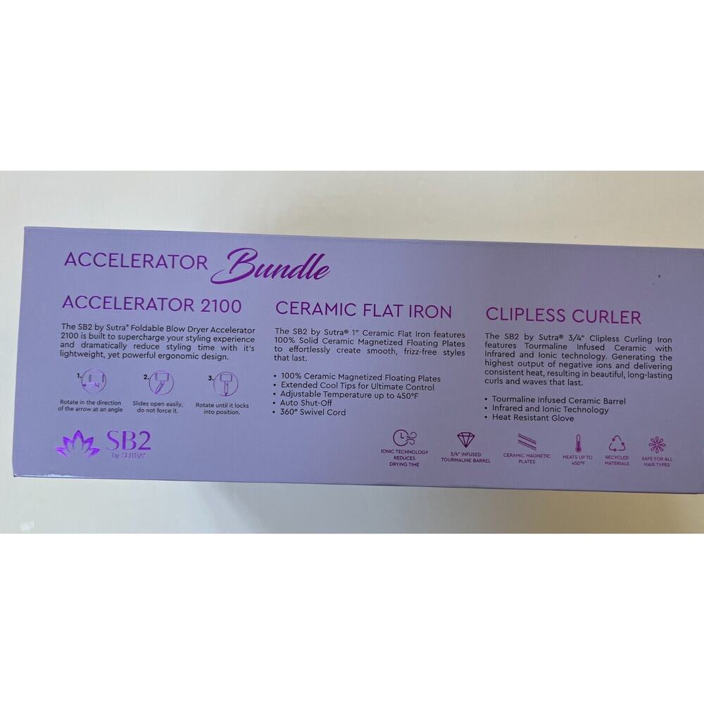 SB2 by Sutra Accelerator Bundle Purple NIB - Picture 8 of 12